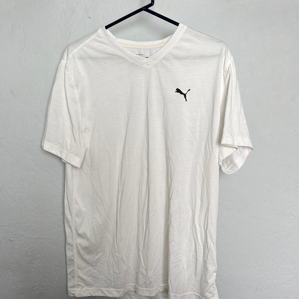 Puma White Short Sleeve Tee